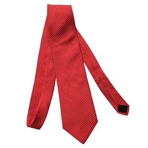 Brooks Brothers Tie Mens Red Silk Polka Dot Made In‎ USA Classic Necktie Formal